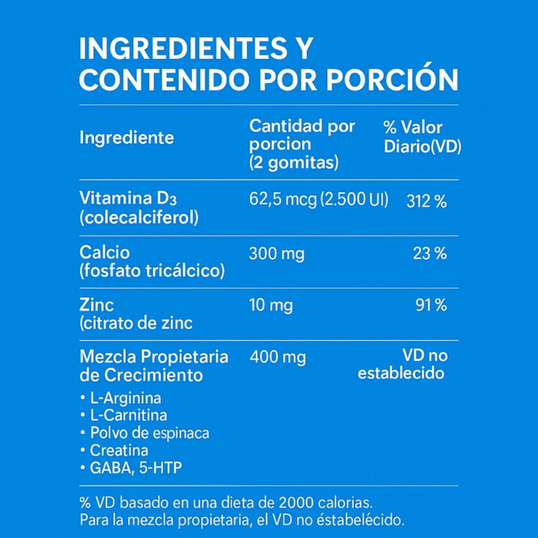 Aluna® Crecimiento Óseo Natural (4 Meses)