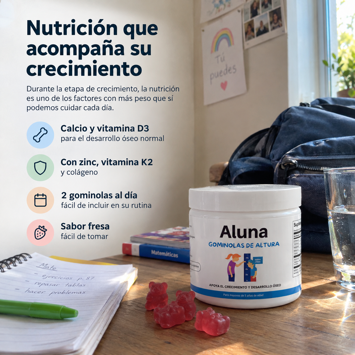 Aluna™ Crecimiento Óseo Natural