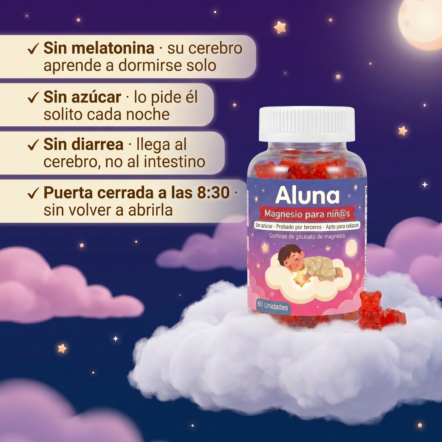 Gomitas de Magnesio Aluna®